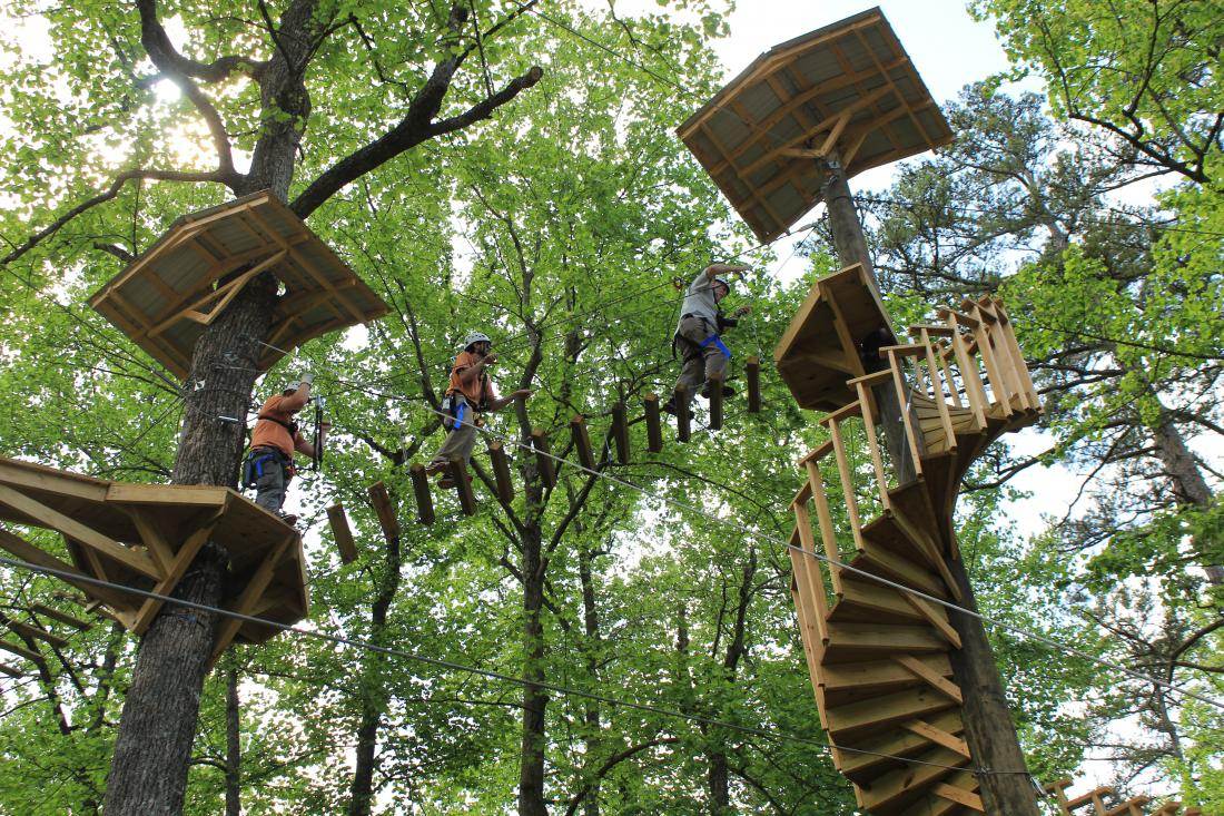 Zip Line Aerial Adventure2 at DeSoto State Park