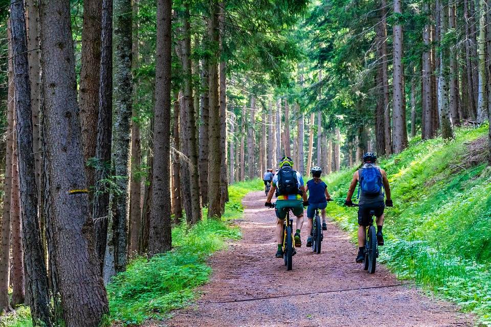 Bikers at Bear River State Park