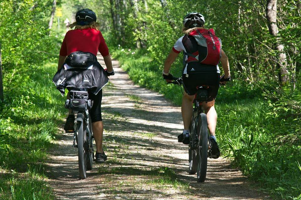 Biking Forest at Ames Nowell State Park