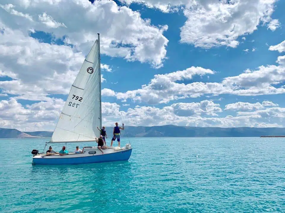 Boating Bear Lake at Bear Lake State Park