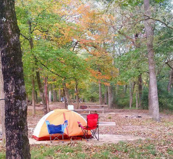 Camping Beavers at Beavers Bend State Park