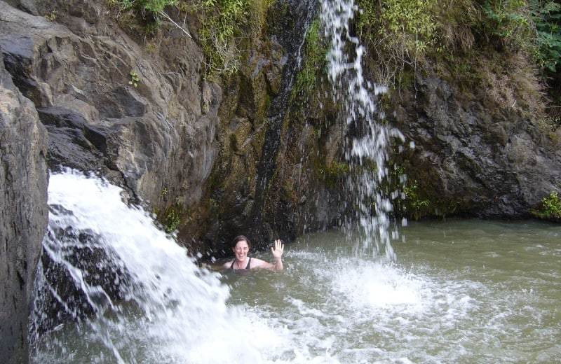 Swim Waterfall Ains1 at Ainsworth State Park