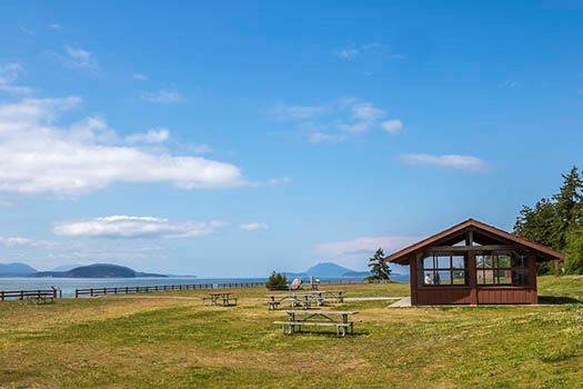 Picnic Bay View at Washington State Park