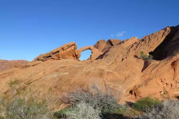 rock formation in state park near las vegas