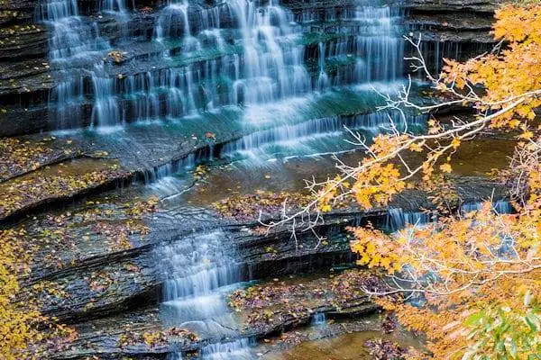 waterfall at Clifty Falls State Park