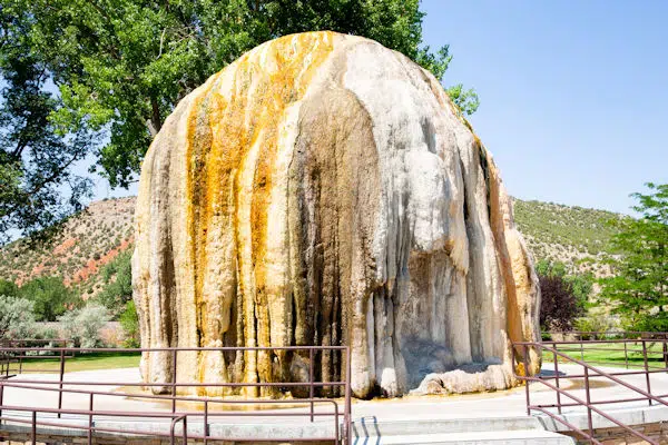 mineral deposits at a state park near casper wyoming