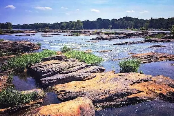 sky over the potomac river at a state park near frederick maryland