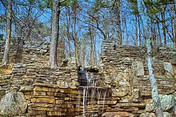 waterfall at a state park near montgomery alabama