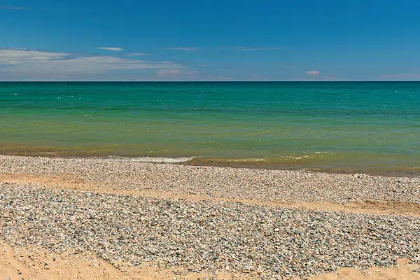 Harrisville State Park 33 beach on great lake in a state park near alpena michigan