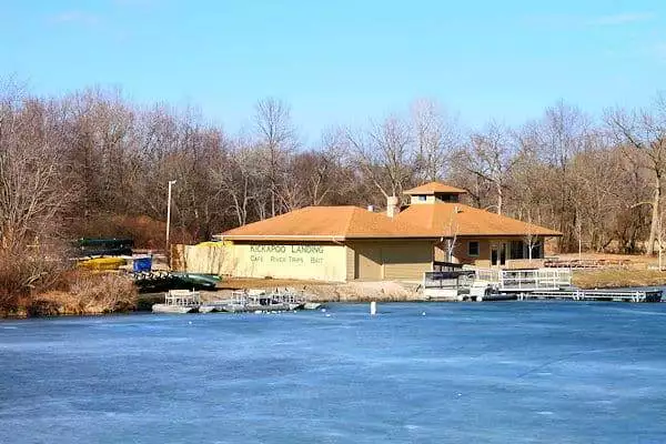 boat landing at a state recreation area near champaign illinois