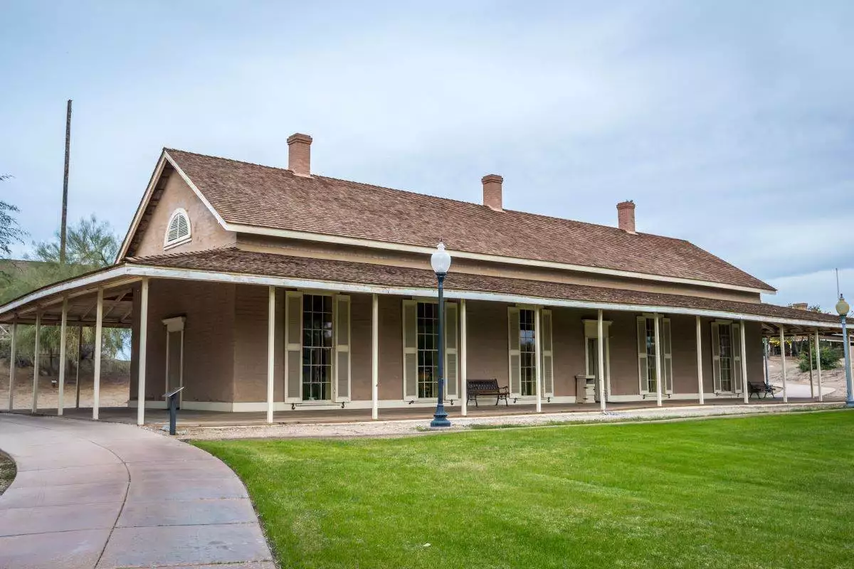 One of the buildings at Colorado River State Historic Park