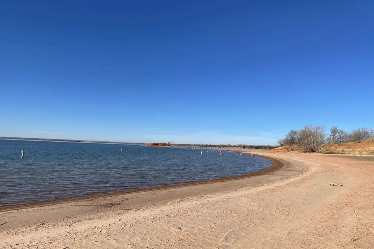 Foss State Park 1 sandy beach beside the lake at foss state park in oklahoma
