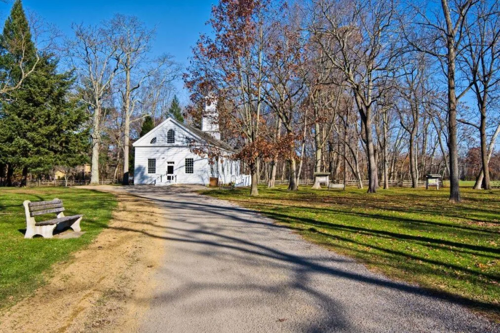 old chapel at Allaire State Park