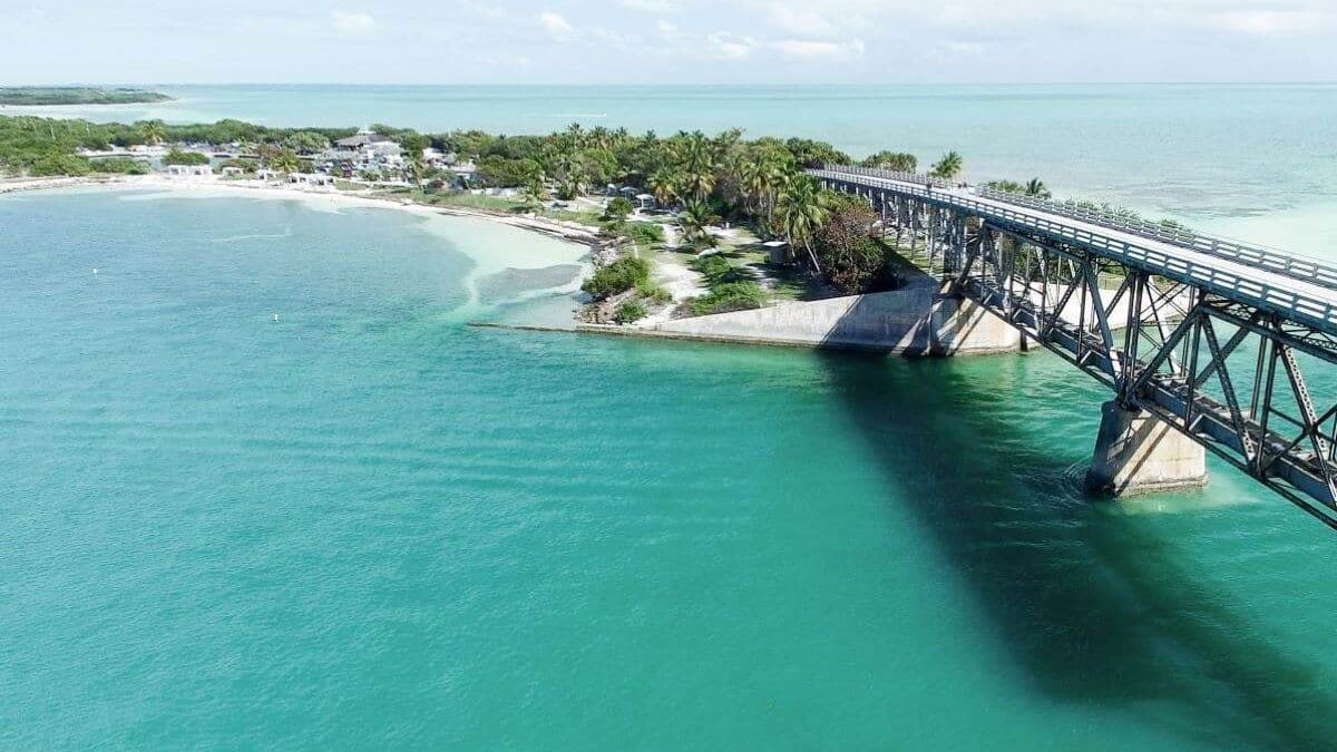 Bahia Honda state park aerial view