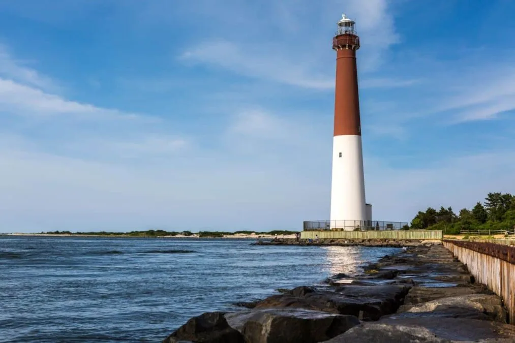 Barnegat lighthouse at shore