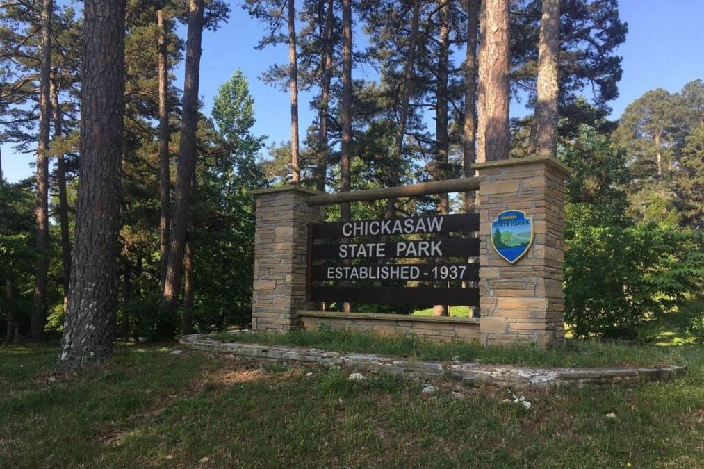 Chickasaw State Park entrance sign