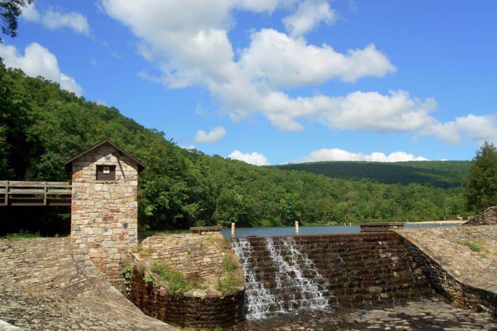 Greenwood Lake Dam at Greenwood Furnace State Park