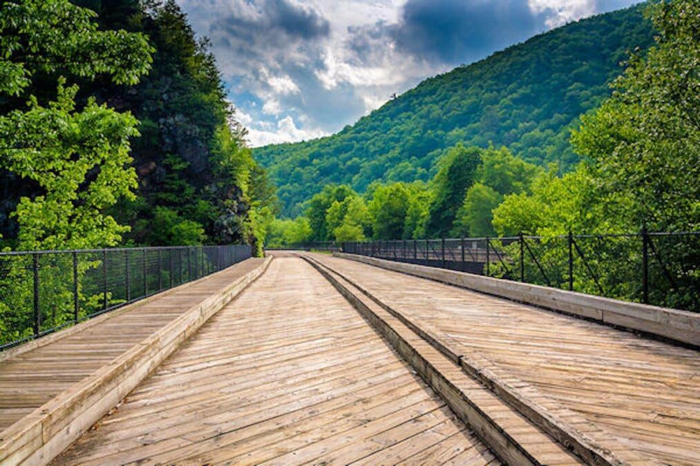 bike trail at Lehigh Gorge State Park