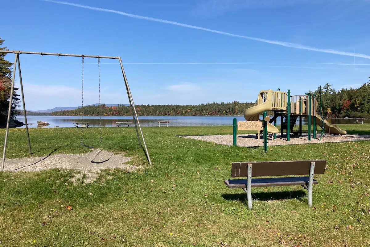 Playground by the water at Peaks-Kenny State Park