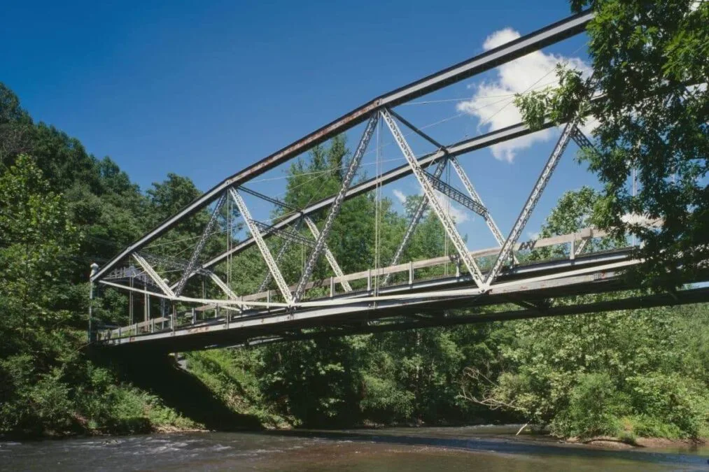 Swatara State Park 128 Picture of the Waterville lenticular truss bridge, now over Swatara Creek in Swatara State Park