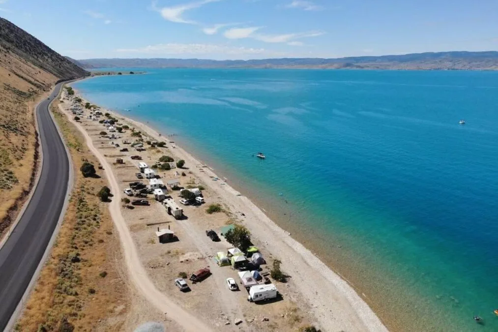 Chief Timothy State Park 115 aerial view of Bear Lake State Park