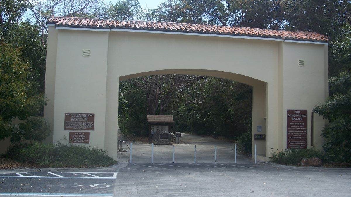 Entrance to Dagny Johnson Key Largo Hammock Botanical State Park