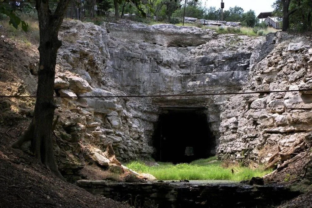 The tunnel in Old Tunnel State Park in Kendall County, Texas.