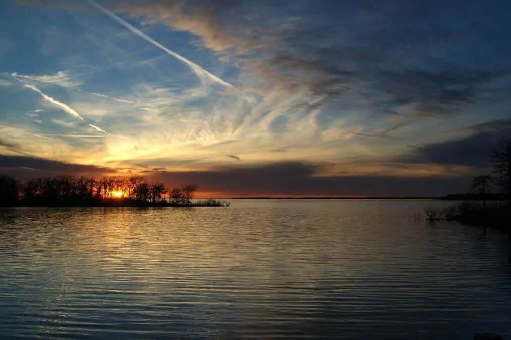 Sunset at Lake Ray Roberts at Ray Roberts Lake State Park