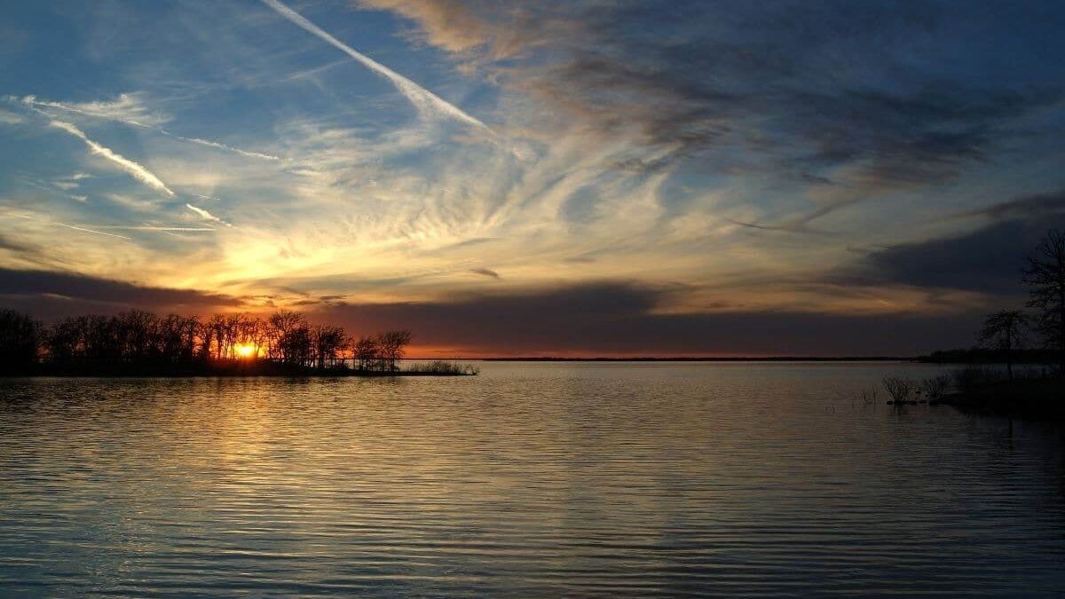 Sunset at Lake Ray Roberts at Ray Roberts Lake State Park