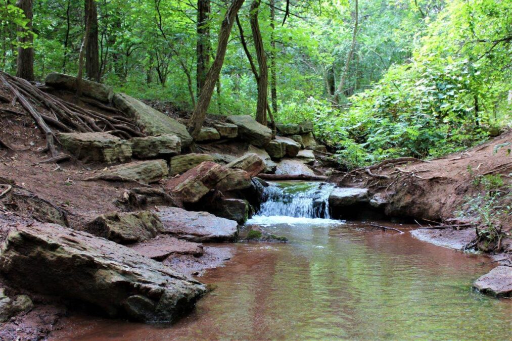 Roman Nose State Park 1 A waterfall in the woods at Roman Nose State Park