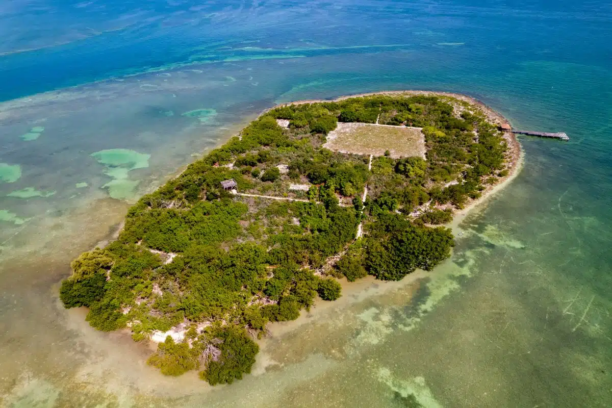 Indian Key Historic State Park 2 an aerial photograph of Indian Key Historic State Park