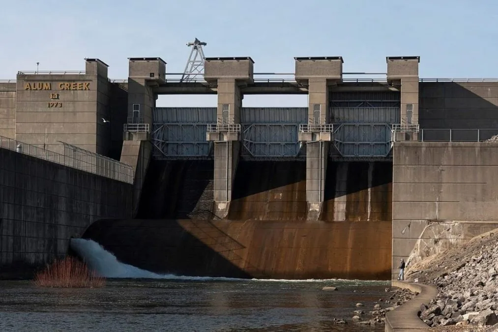 Alum Creek State Park 3 Alum Creek Dam Spillway and Tainter gates at Alum Creek State Park