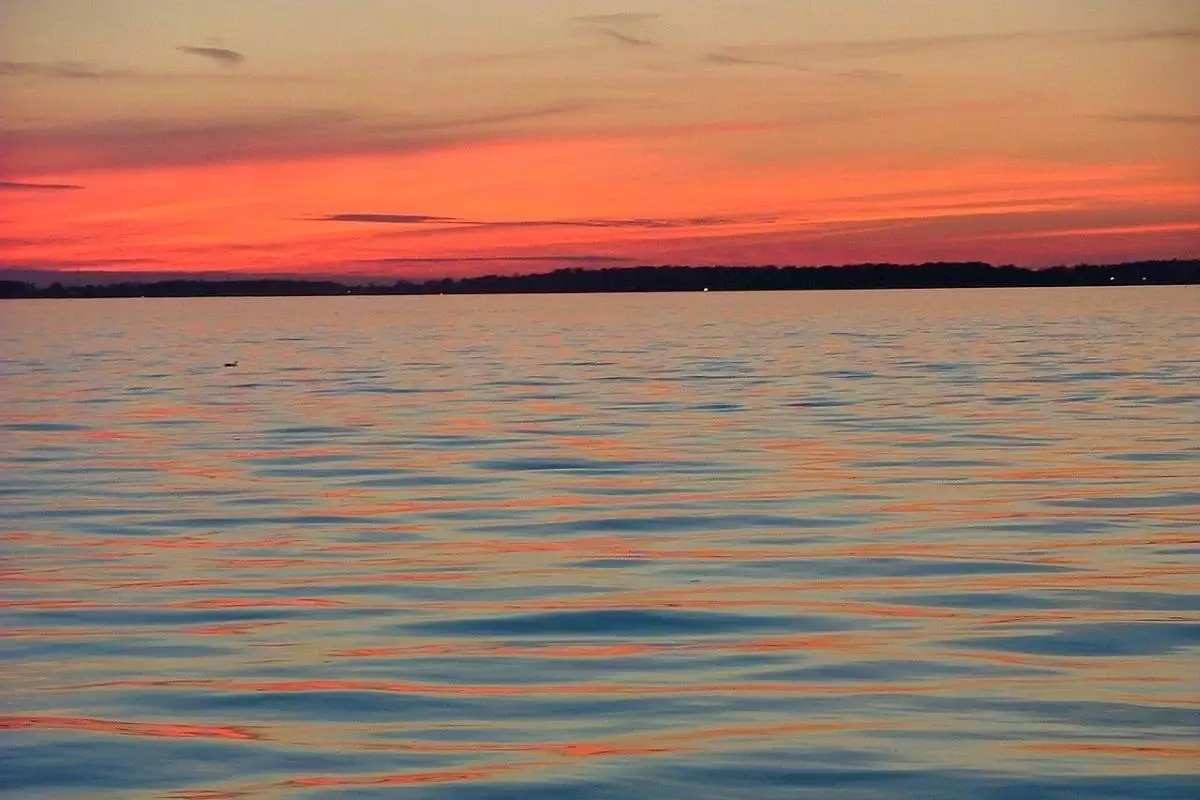Grand Lake St Marys State Park 2 Sunset over Grand Lake St Marys State Park in Ohio.