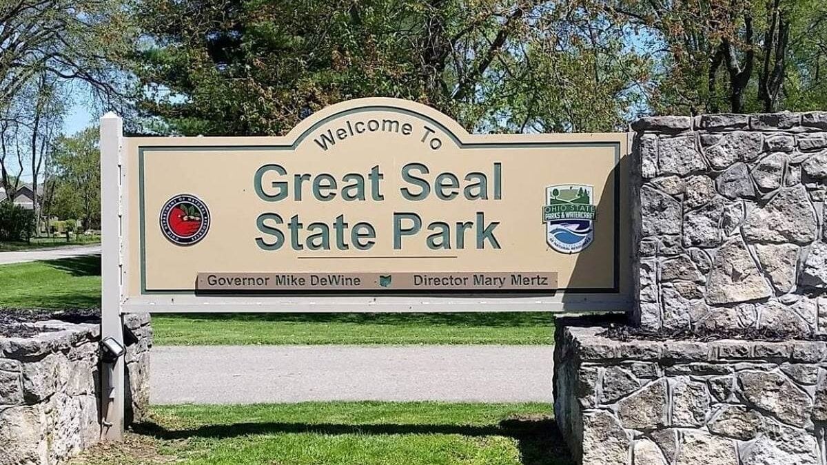 Great Seal State Park welcome sign