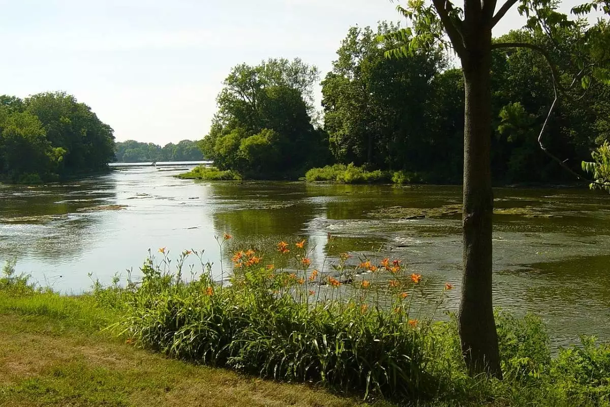The Maumee River as taken from Mary Jane Thurston State Park in Grand Rapids, Ohio.