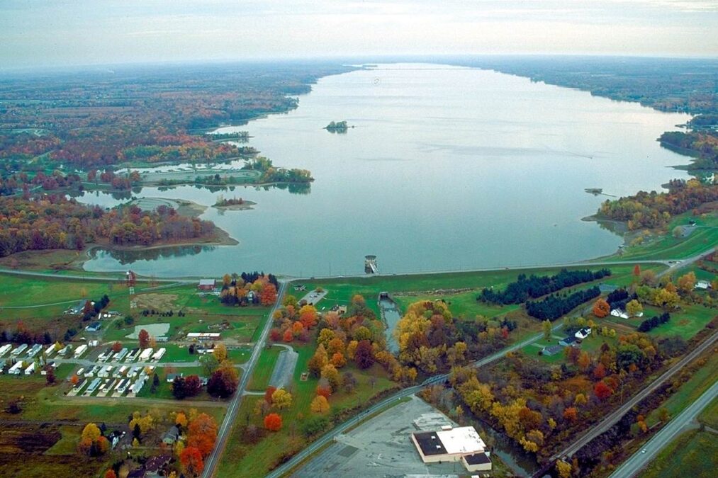 aerial photograph of Mosquito Lake State Park