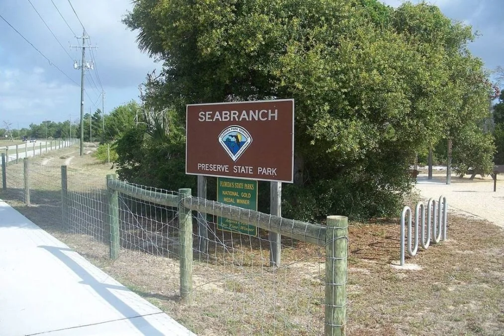 Park sign at Seabranch Preserve State Park