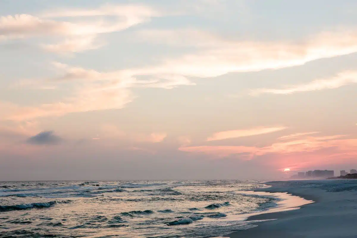 Topsail Hill Preserve State Park 2 sunset over the beach at Topsail Hill Preserve State Park
