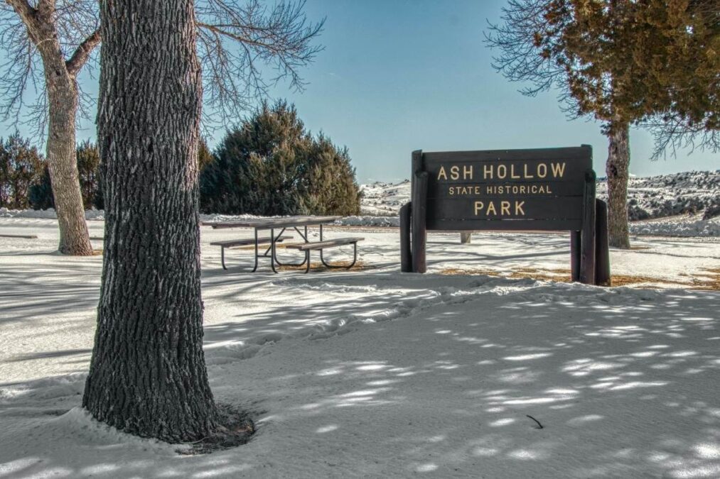 sign at Ash Hollow State Historical Park