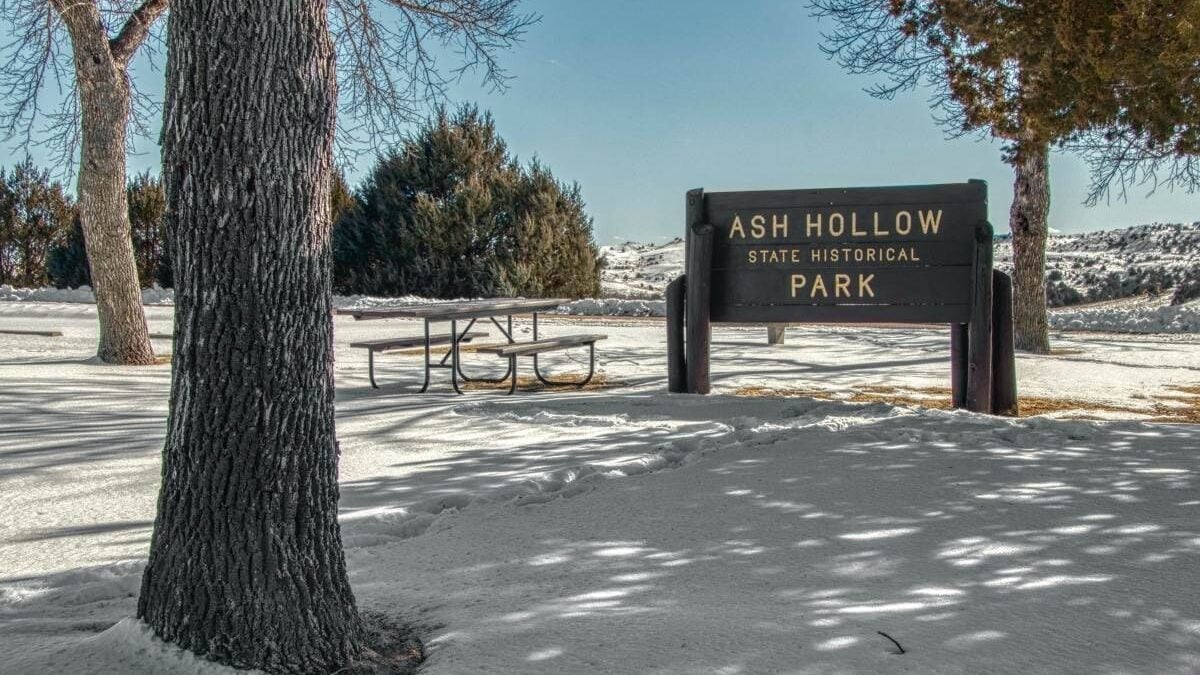 sign at Ash Hollow State Historical Park