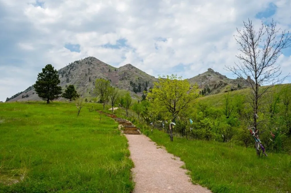A gorgeous view of the rocky landscape of Bear Butte State Park, South Dakota
