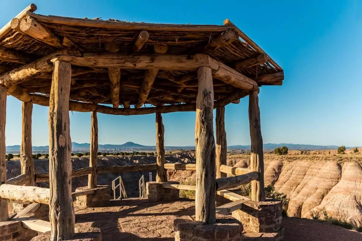 pavilion at Miller Point Overlook at Cathedral Gorge State Park