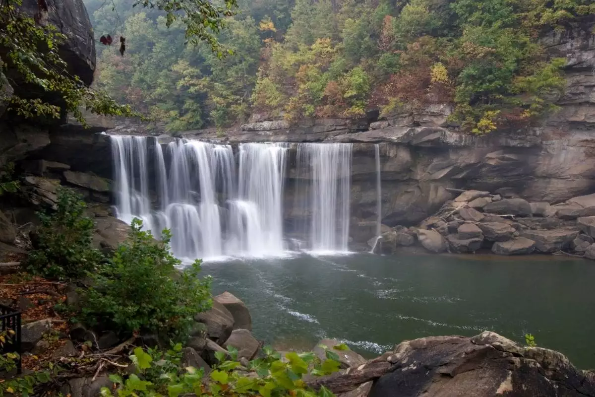 The main waterfall at Cumberland Falls State Resort Park