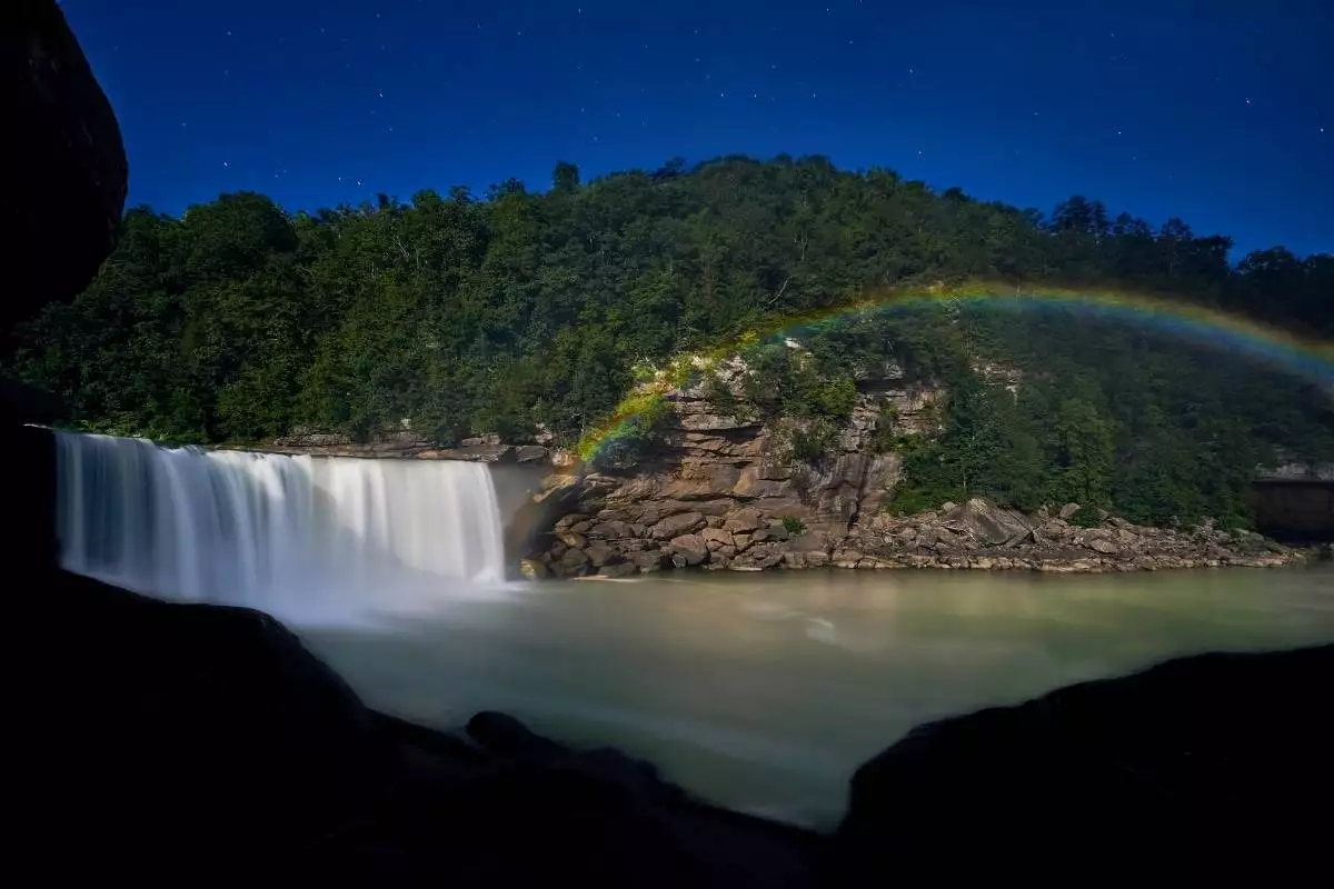 lunar rainbow at Cumberland Falls State Resort Park