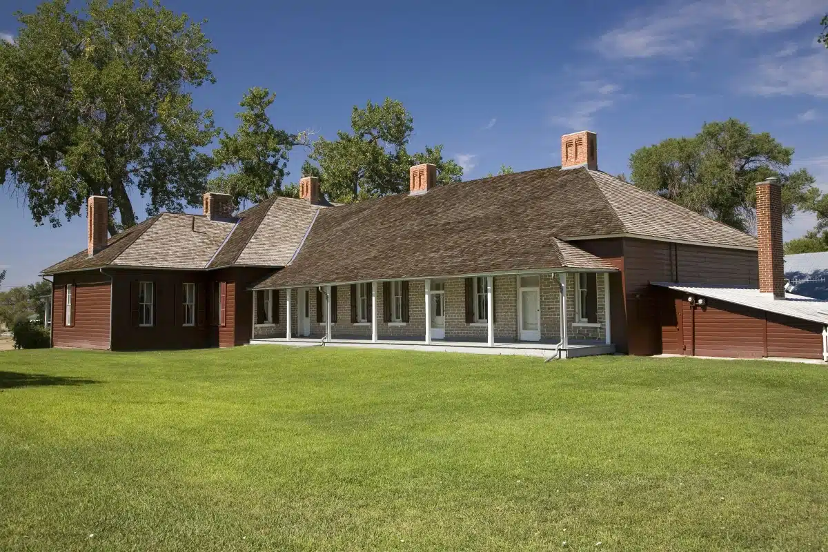 historic ranch house at Fort Robinson State Park