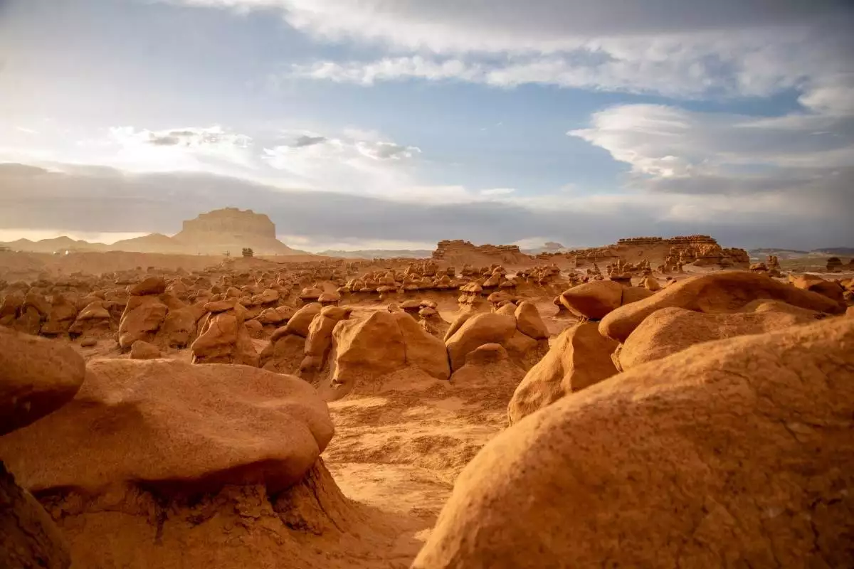 Hoodoo formations at Goblin Valley State Park