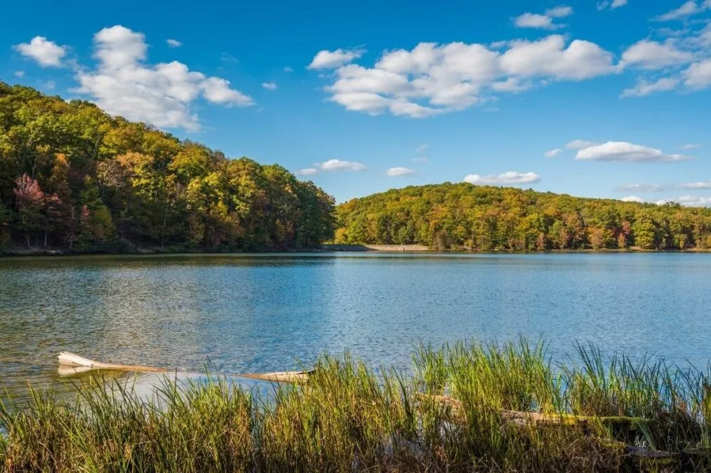 Greenbrier Lake at Greenbrier State Park on a cloudy day