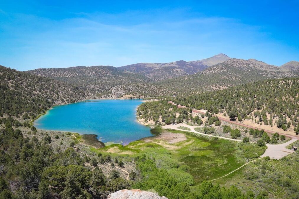 Cave Lake State Park 1 aerial photograph of Cave Lake State Park