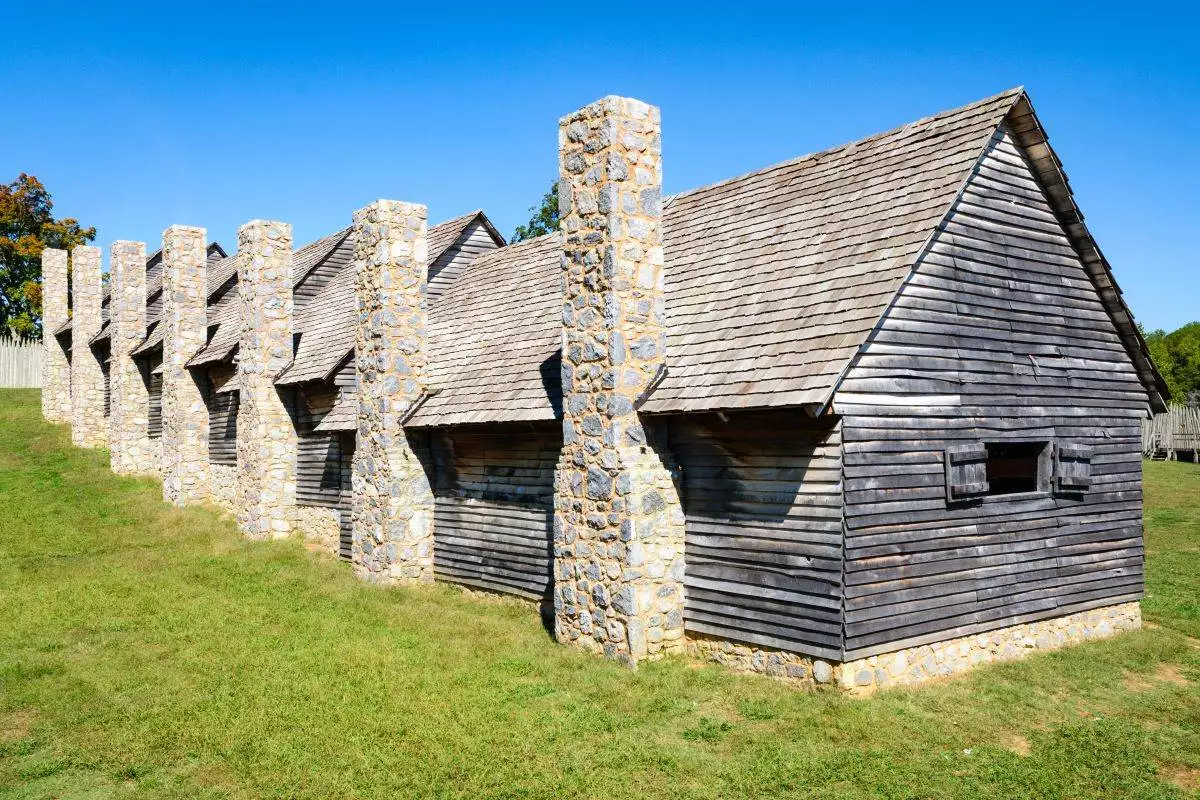 the barracks at Fort Loudoun State Historic Park