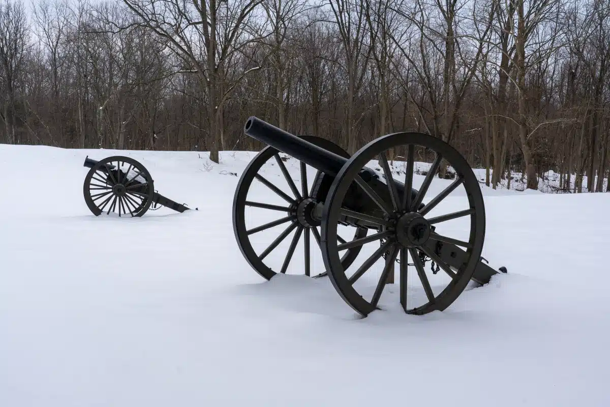 old artillery at Fort Pillow State Historic Park